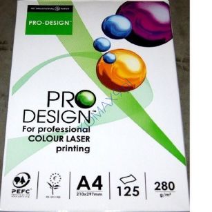 Papier ksero A4 280g Pro Design ryza 125 ark. papier satynowany