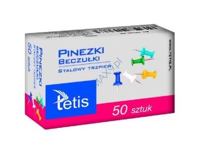 Pinezki tablicowe GP100 Tetis  op=50szt.