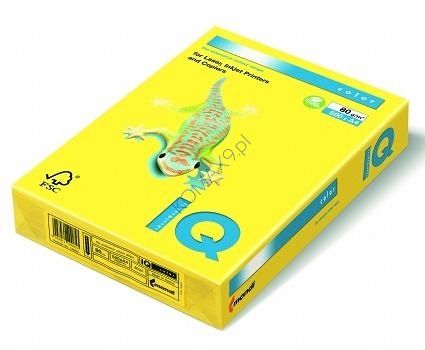 Papier kolorowy A4 160g IQ Color, kolor trend cytrynowy ZG34 ryza=250 arkuszy