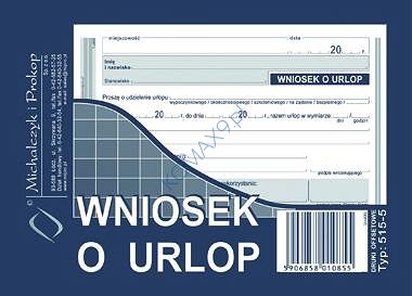 Druk Wniosek o urlop  515-5 MiP