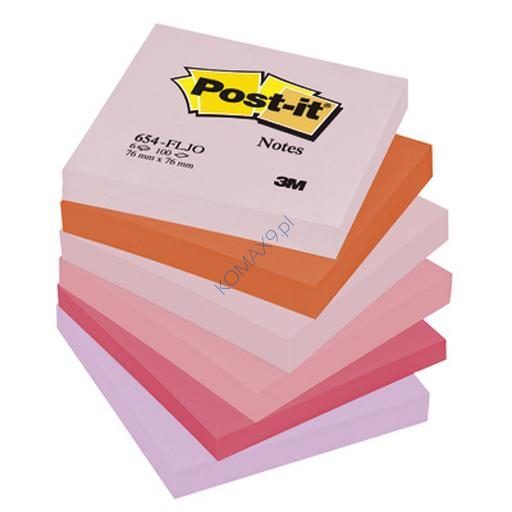 Karteczki samoprzylepne 76x76mm 3M Post-it 6 bloczków x 100 kartek