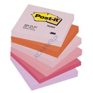 Karteczki samoprzylepne 76x76mm 3M Post-it 6 bloczków x 100 kartek