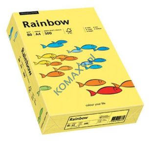 Papier kolorowy A4 80g Rainbow, kolory intensywne, 500 arkuszy