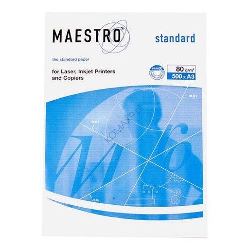 Papier ksero A3  80g Maestro Standard bialość 146 CIE