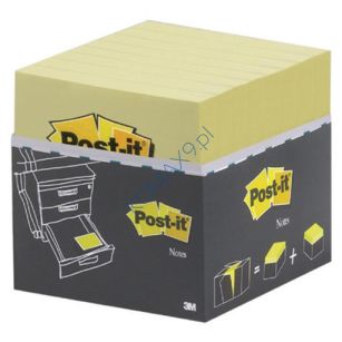 Karteczki samoprzylepne 76x127mm 3M Post-it 655Y-16 VP, żółte, 16x100 kartek 