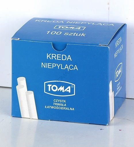 Kreda szkolna biała Toma 1kg op=100szt.