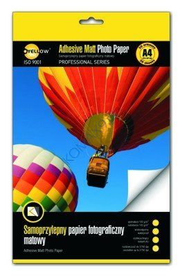 Papier fotograficzny A4 100g matowy samoprzylepny YellowOne 4PAM100