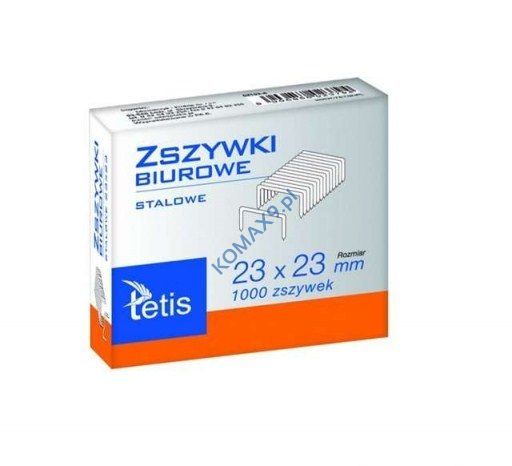 Zszywki 23/23 Tetis 1000szt.