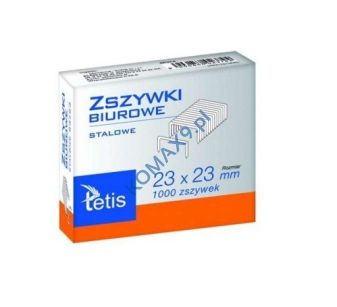 Zszywki 23/23 Tetis 1000szt.