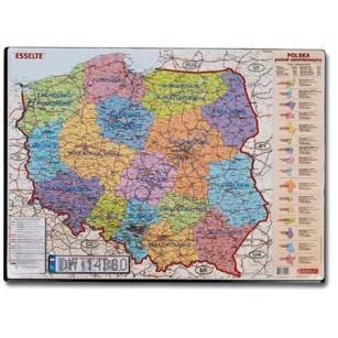 Podkładka na biurko z mapą Polski 500x650mm