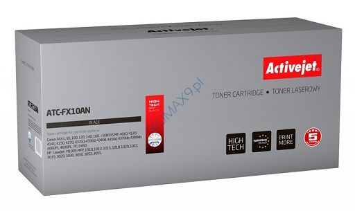 Toner Canon FX-10 L100, L120 czarny, zamiennik ActiveJet