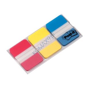 Zakładki indeksujące 3M Post-it 686-RYB 25x38mm 3 kolory po 22szt