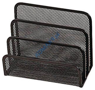 Sorter do korespondencji metalowy siatka Q-Connect, 3 przegródki 170x135x83mm