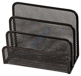 Sorter do korespondencji metalowy siatka Q-Connect, 3 przegródki 170x135x83mm