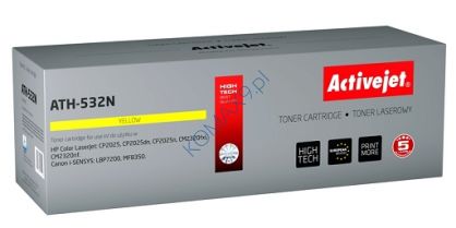 Toner HP CC532A yellow, zamiennik ActiveJet ATH-532N