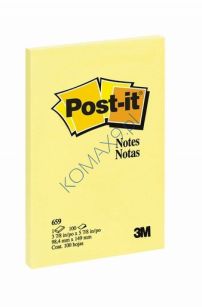 Karteczki samorzylepne Post-it 659 102x152mm 100 kartek żółtych