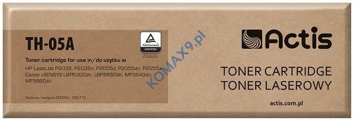 Toner HP CE505A czarny, zamiennik TH-05A Actis