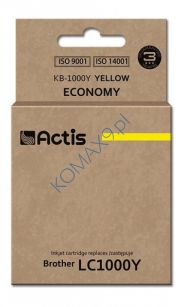 Tusz Brother LC 970/1000 yellow, zamiennik Actis KB-1000Y