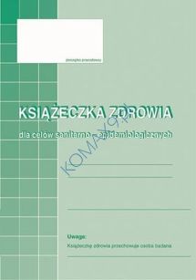 Druk Książeczka zdrowia dla celów sanitarno-epidemiologicznych A6 530-5 MiP