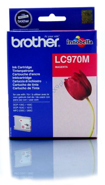 Tusz Brother LC 970  DCP135 magenta 