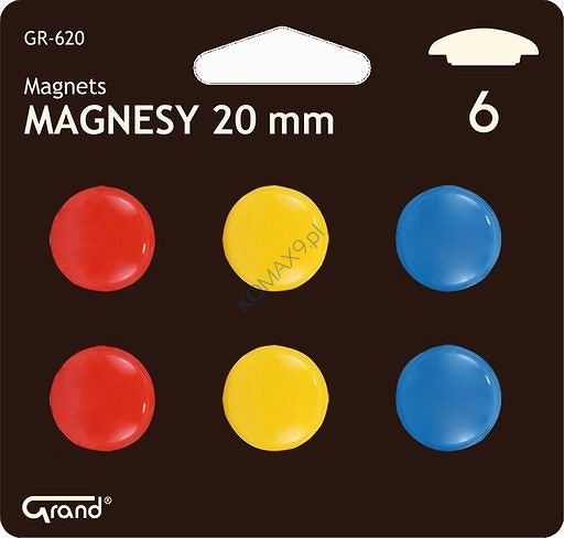 Magnes CM-20mm na blistrze 6szt Grand GR-620