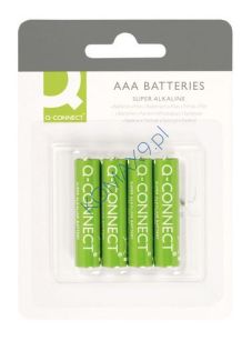 Baterie alkaliczne AAA Q-Connect 1,5V LR03, 4szt.