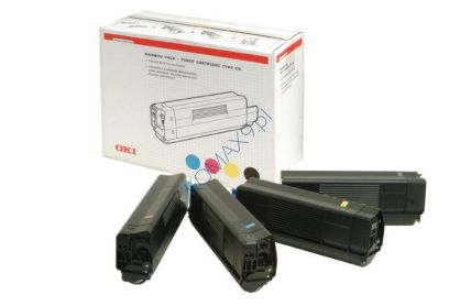 Toner OKI C5100 kpl. 4szt. czarny+cyan+yellow+magenta 