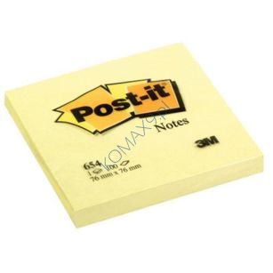 Karteczki samoprzylepne 76x76mm 3M Post-it 654 100 kartek