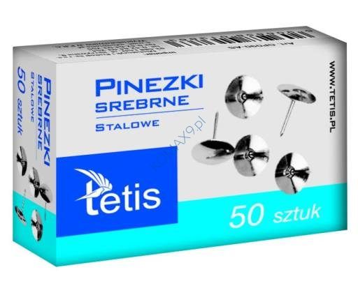 Pinezki srebrne Tetis GP090-AS