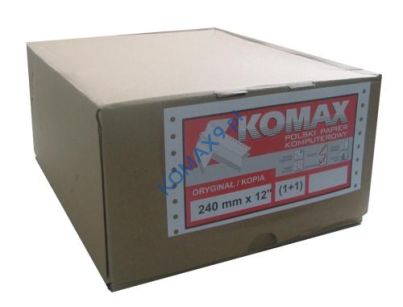 Papier komputerowy 240mm x 12"(1+1)  KOMAX