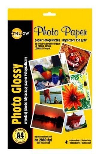 Papier fotograficzny A4 130g błyszczący YellowOne 4G130