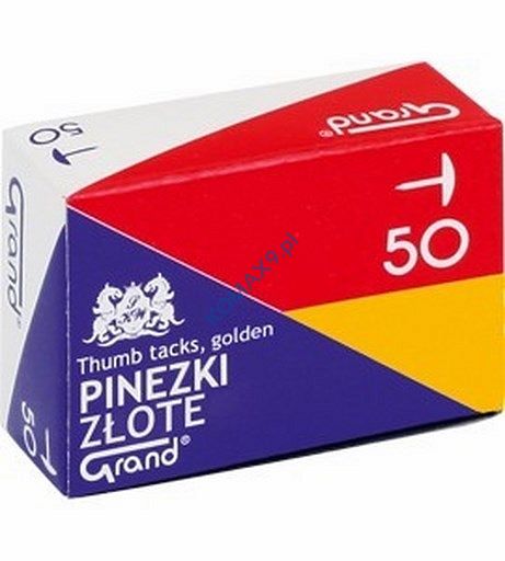 Pinezki złote Grand op=50szt.