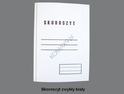 Skoroszyt biały  400g Lux  ARO