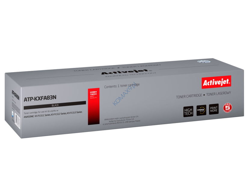 Toner Panasonic KXFA-83(513), zmiennik ActiveJet AT-KXFA83N