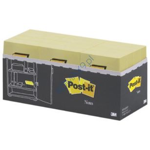 Karteczki samoprzylepne 38x51mm 3M Post-it 653Y-24 VP, żółte 24x100 kartek