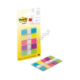 Zakładki indeksujace 3M Post-it 683-5CB 12x43mm 5 kolorów po 20szt.