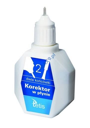 Korektor w płynie 2 końcówki Tetis BK101MP 20ml