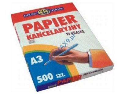 Papier kancelaryjny A-3 kratka 500ark.