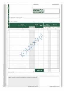 Druk Dowód dostawy A5 315-3 MiP