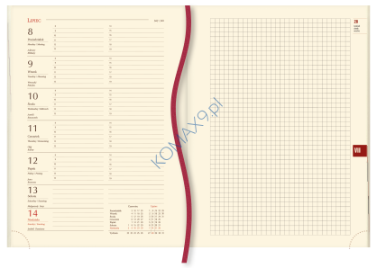 Kalendarz Uniwersalny T-218V, format A4, 144 str.